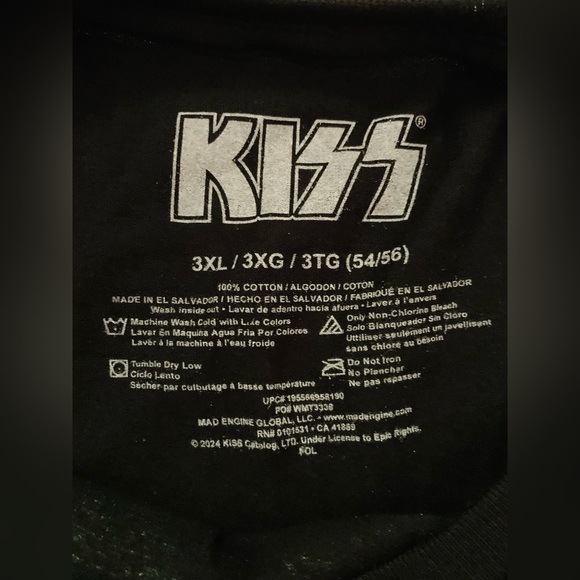 KISS Destroy Men's 3XL Band Graphic Tee Black - Picture 8 of 9